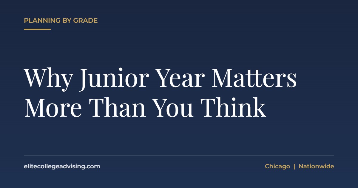 Junior year: Why Junior Year Matters More Than You Think