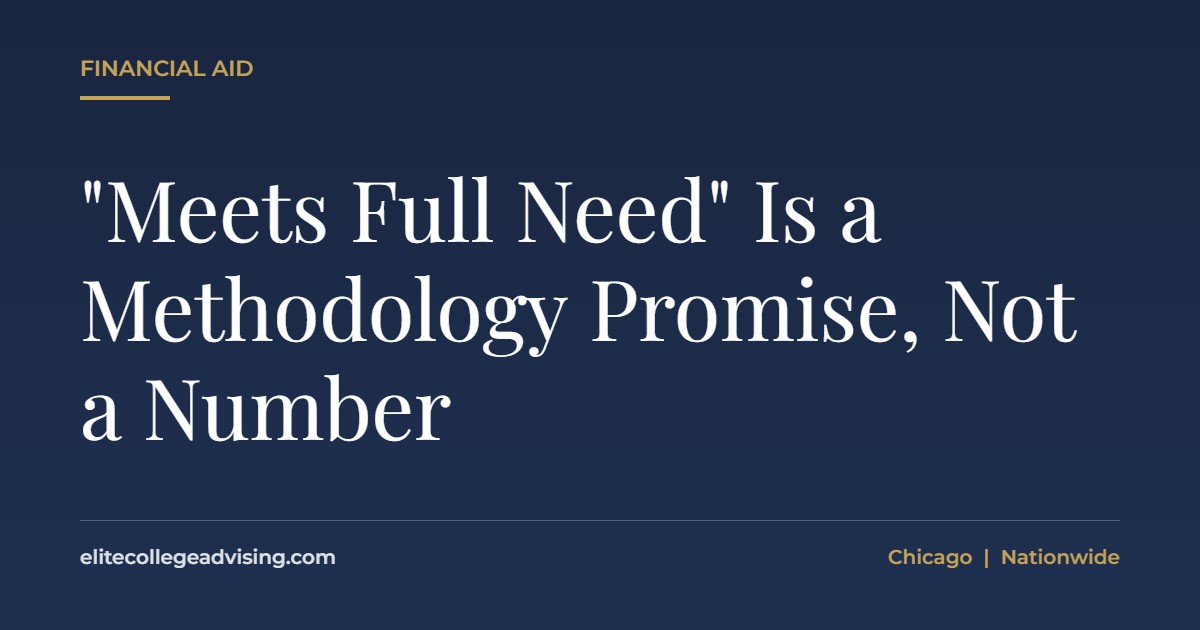 Meets full need: "Meets Full Need" Is a Methodology Promise, Not a Number