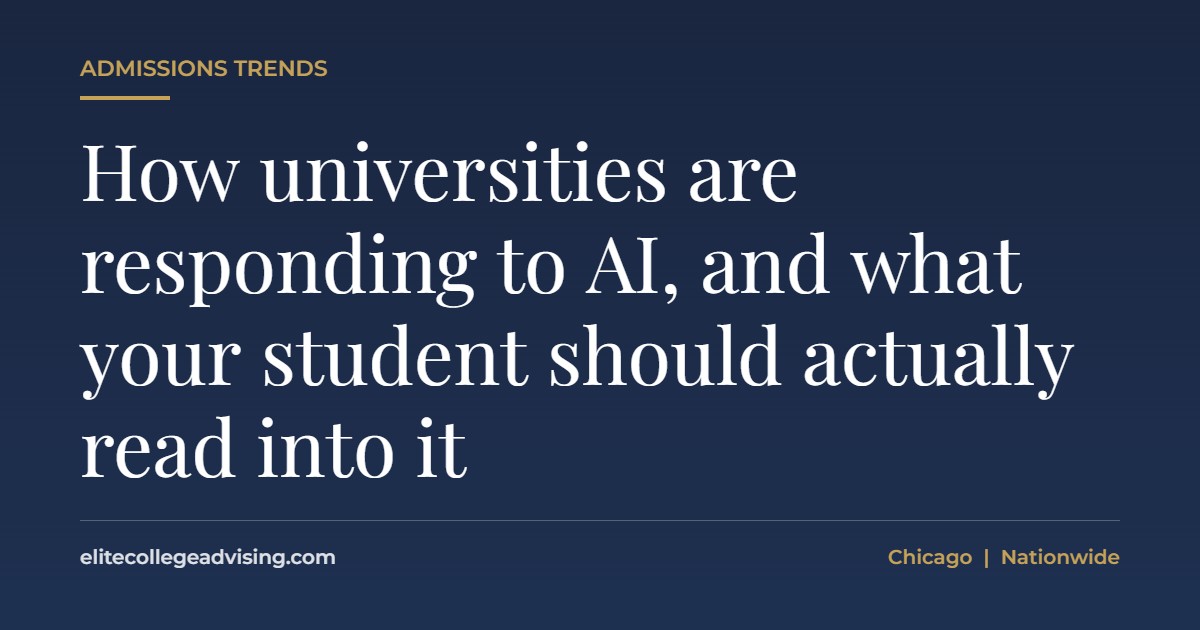 Universities and AI: How universities are responding to AI, and what your student should actually read into it