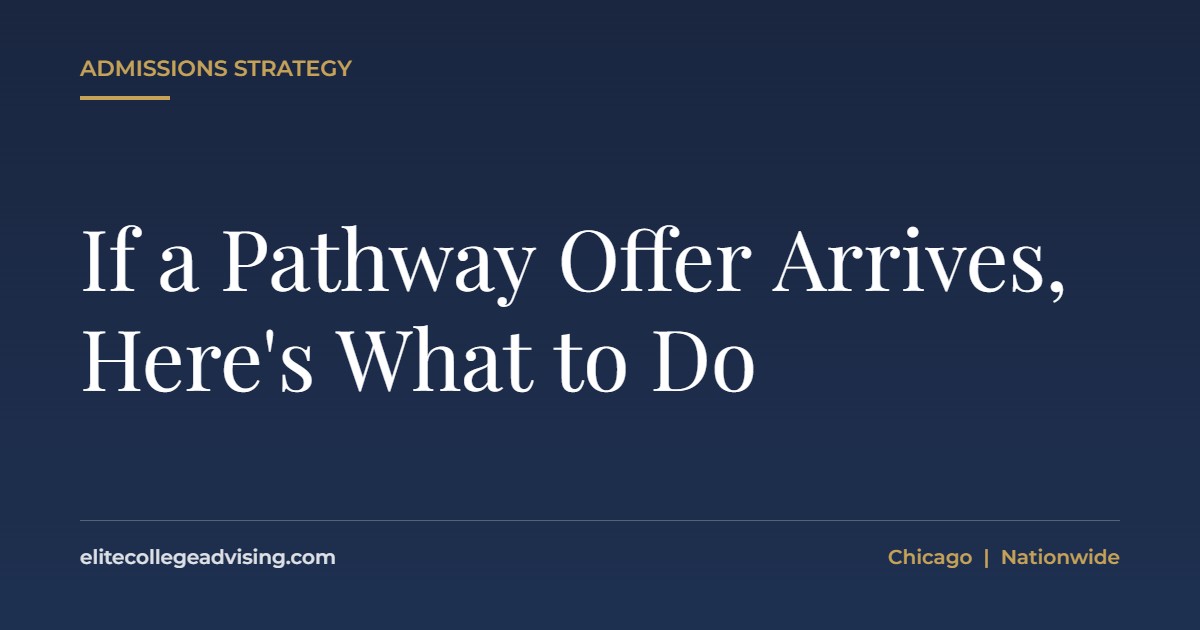 Pathway offer: If a Pathway Offer Arrives, Here's What to Do