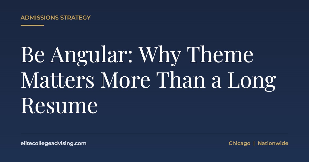 Theme: Be Angular: Why Theme Matters More Than a Long Resume