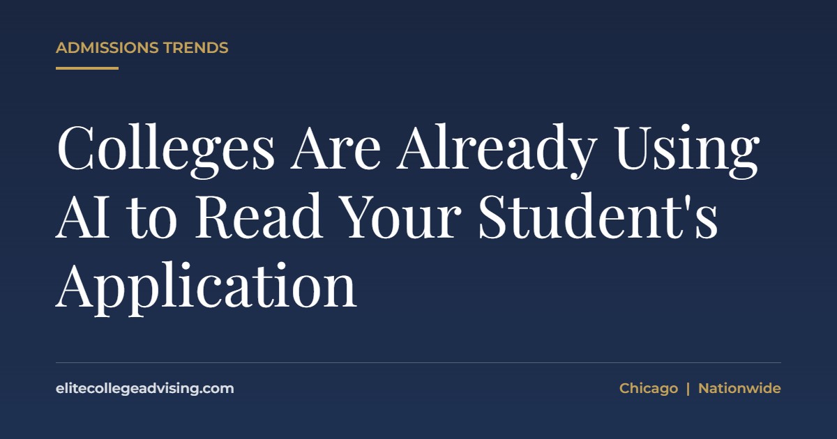 AI to read: Colleges Are Already Using AI to Read Your Student's Application