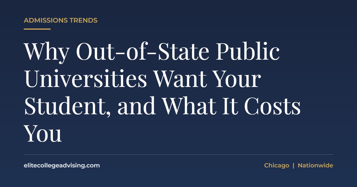 Out-of-state public universities: Why Out-of-State Public Universities Want Your Student, and What It Costs You