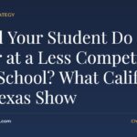 Less competitive high school: Would Your Student Do Better at a Less Competitive High School? What California and Texas Show